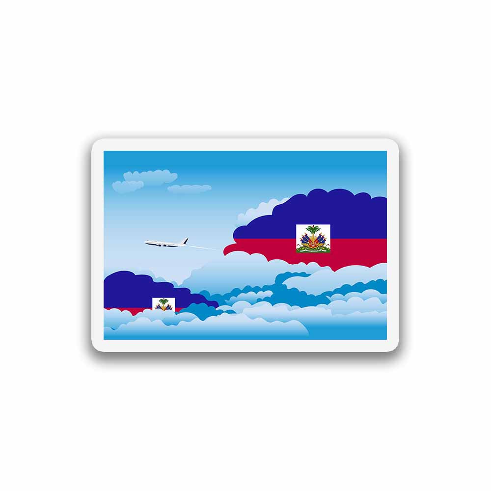 Haiti Day Clouds Sticker