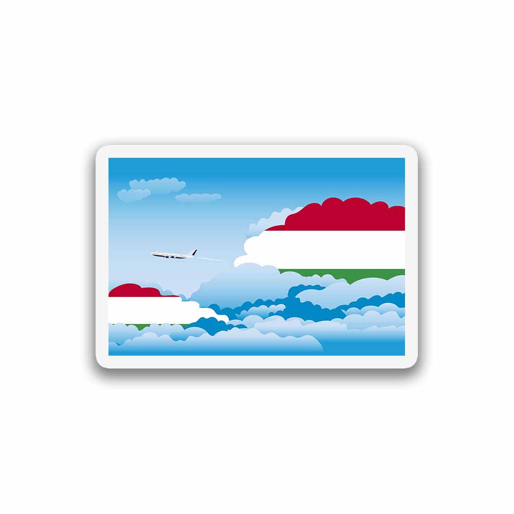Hungary Day Clouds Sticker