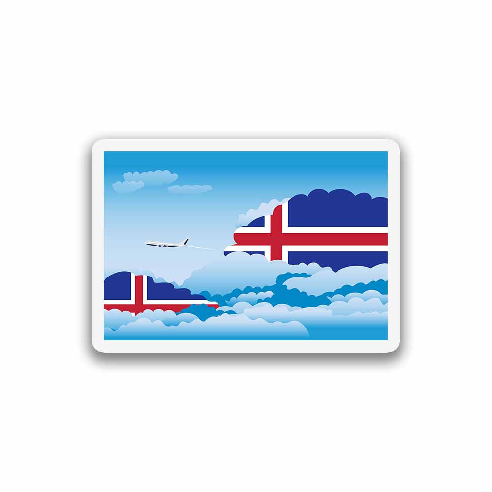 Iceland Day Clouds Sticker