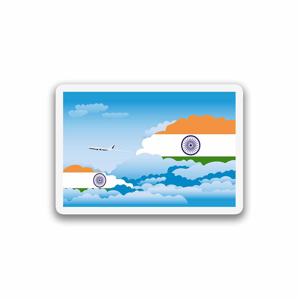 India Day Clouds Sticker