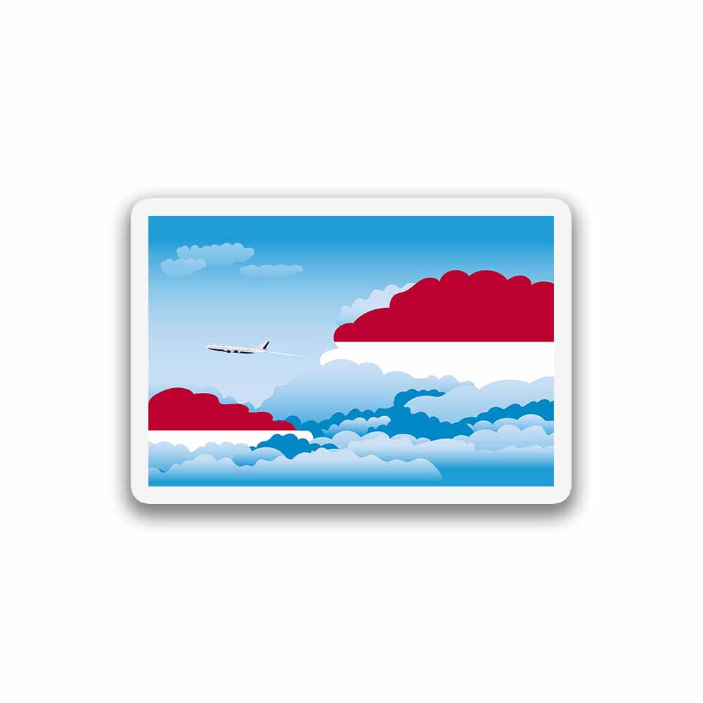 Indonesia Day Clouds Sticker