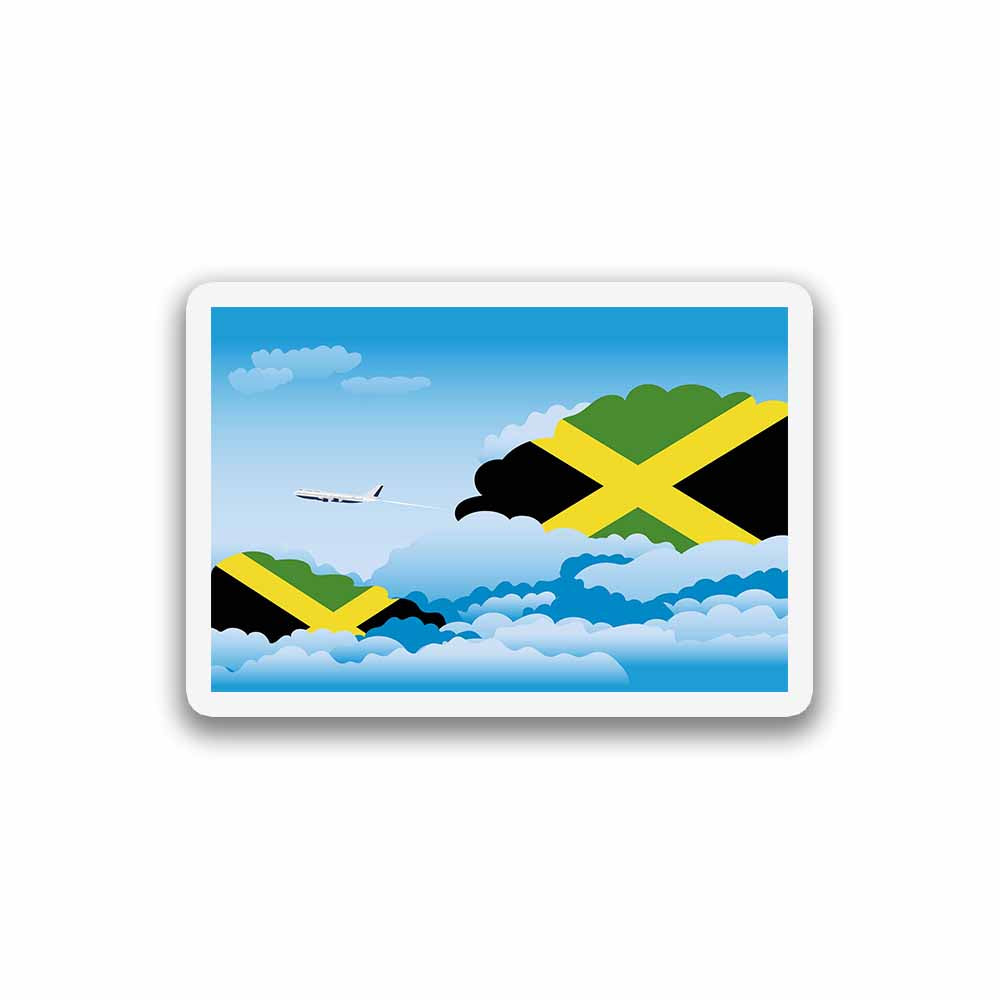 Jamaica Day Clouds Sticker
