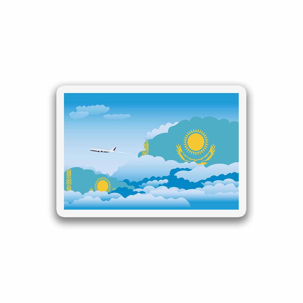 Kazakhstan Day Clouds Sticker