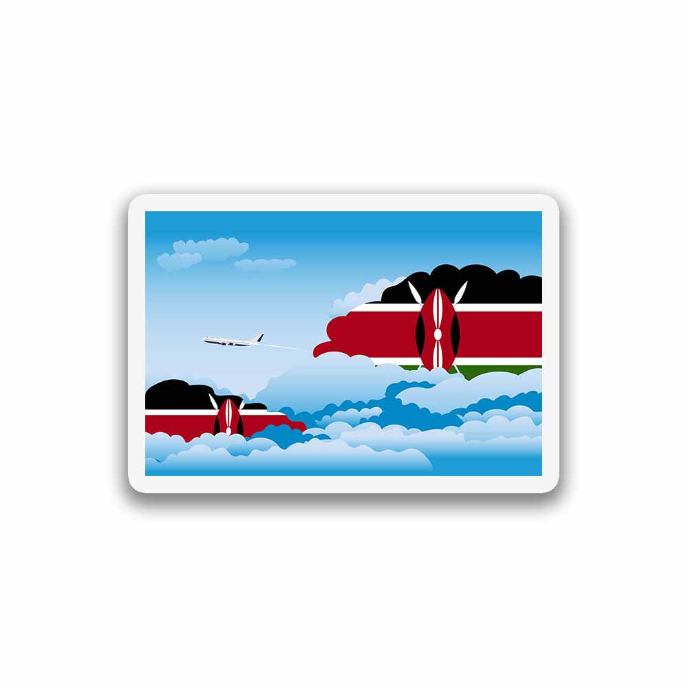 Kenya Day Clouds Sticker