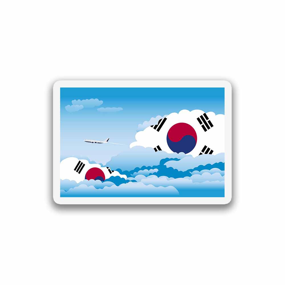 Korea, South Day Clouds Sticker