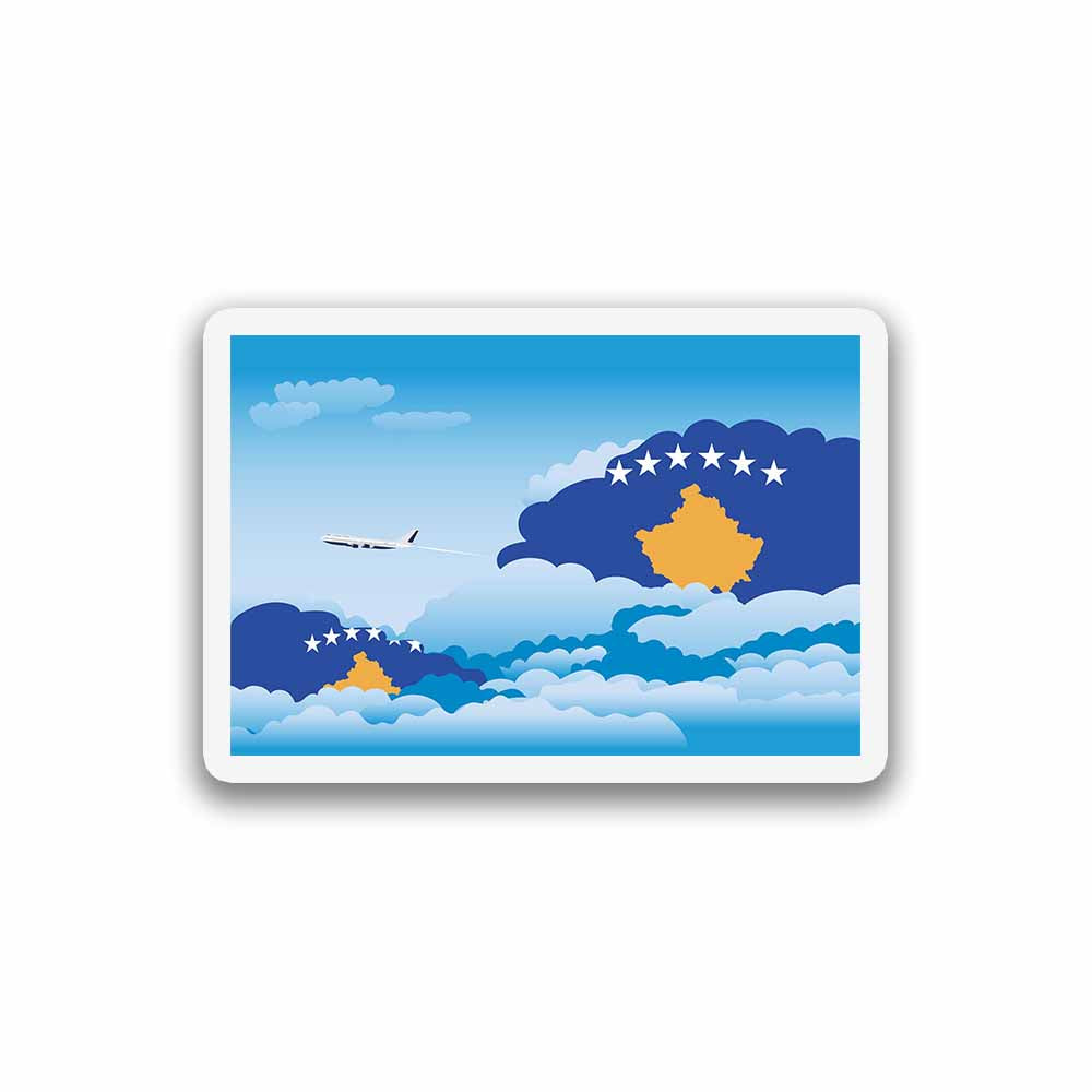 Kosovo Day Clouds Sticker