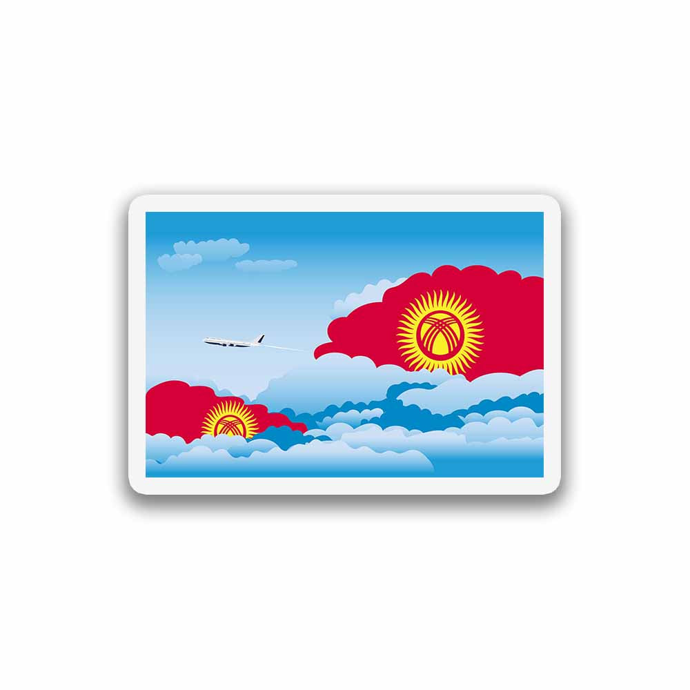 Kyrgyzstan Day Clouds Sticker