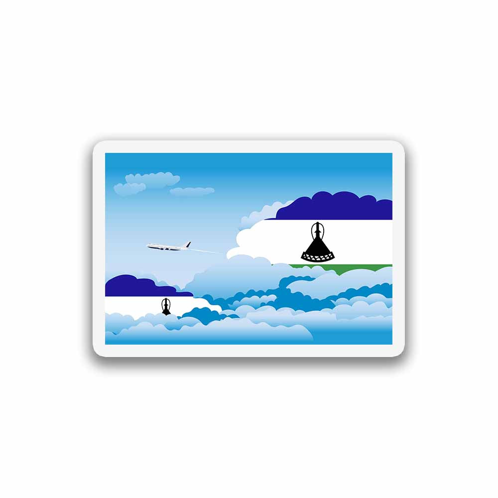 Lesotho Day Clouds Sticker