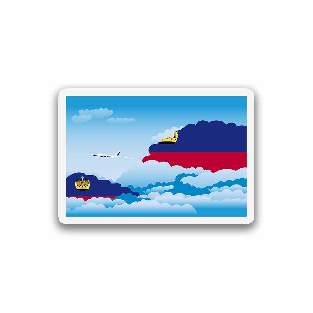 Liechtenstein Day Clouds Sticker