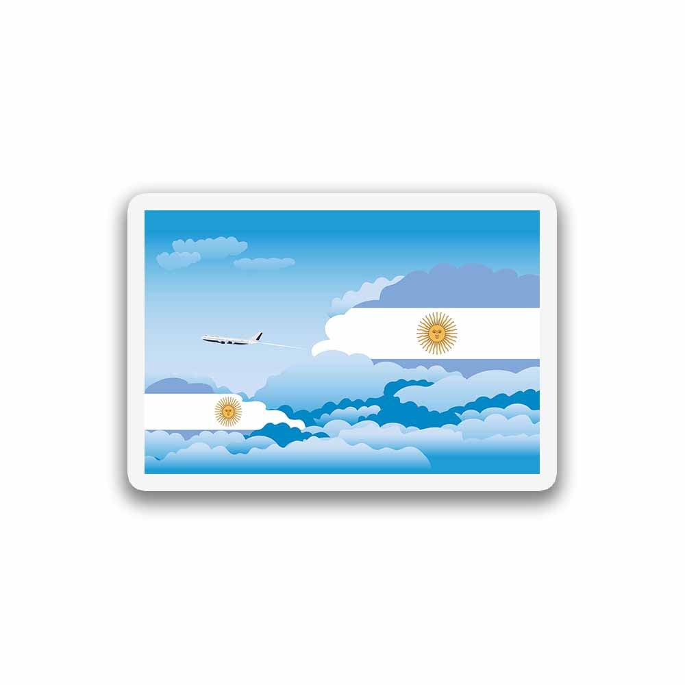 Argentina Day Clouds Sticker
