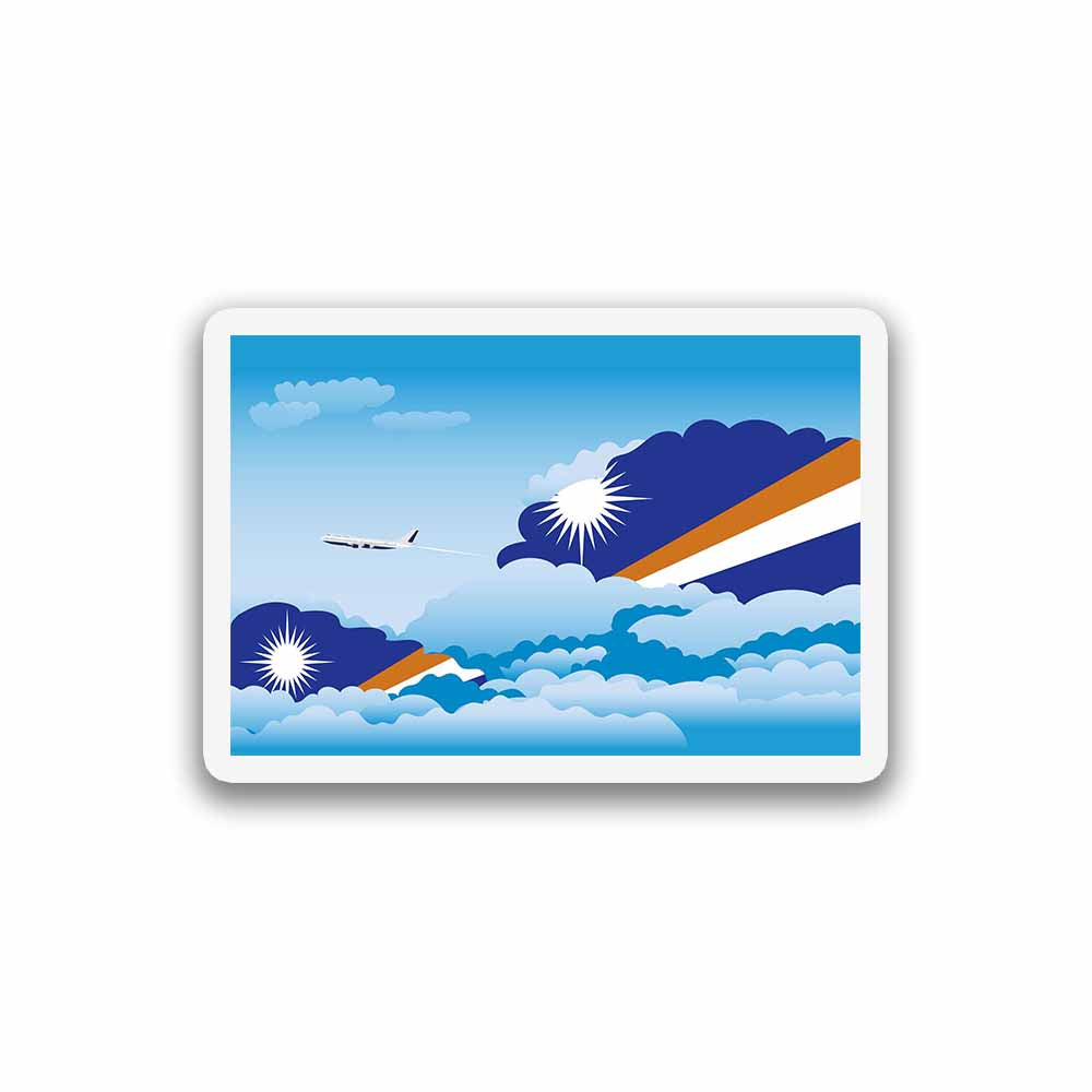 Marshall Islands Day Clouds Sticker