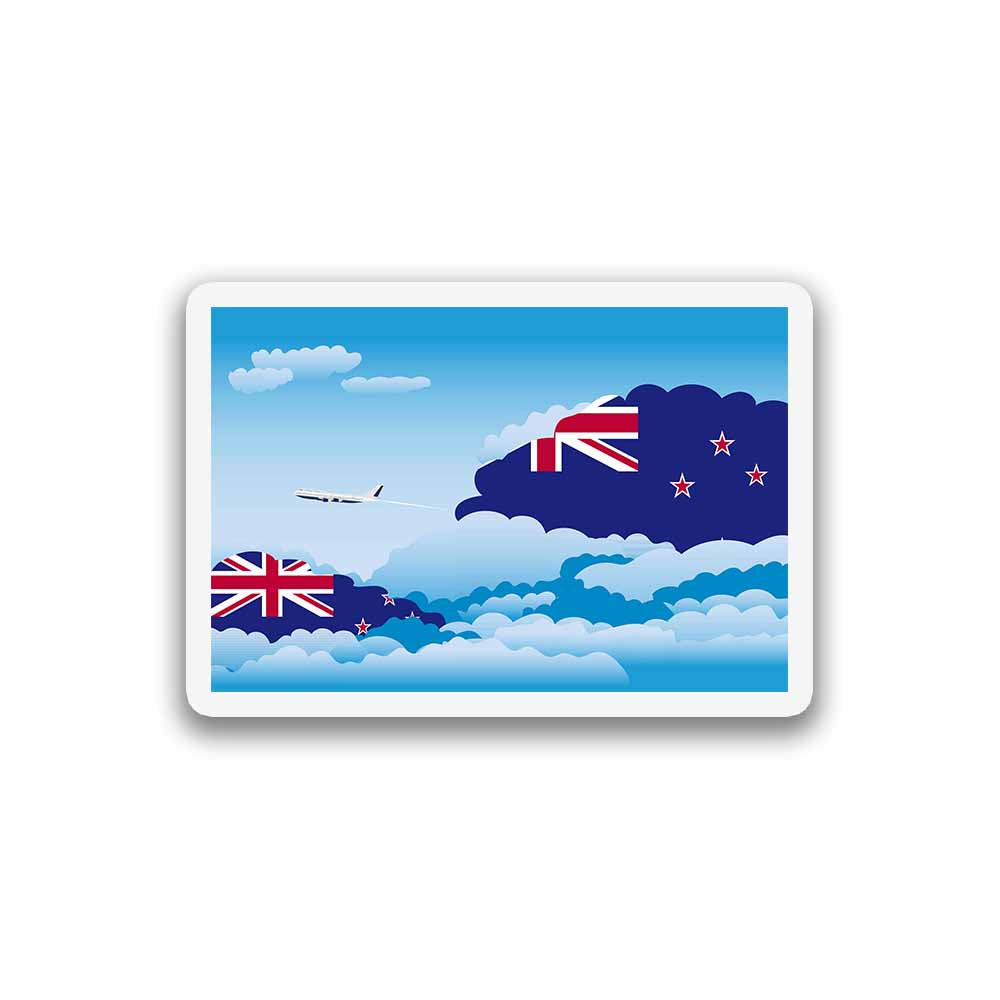 New Zealand Day Clouds Sticker