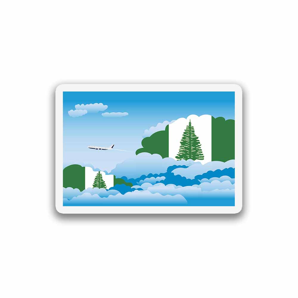 Norfolk Island Day Clouds Sticker