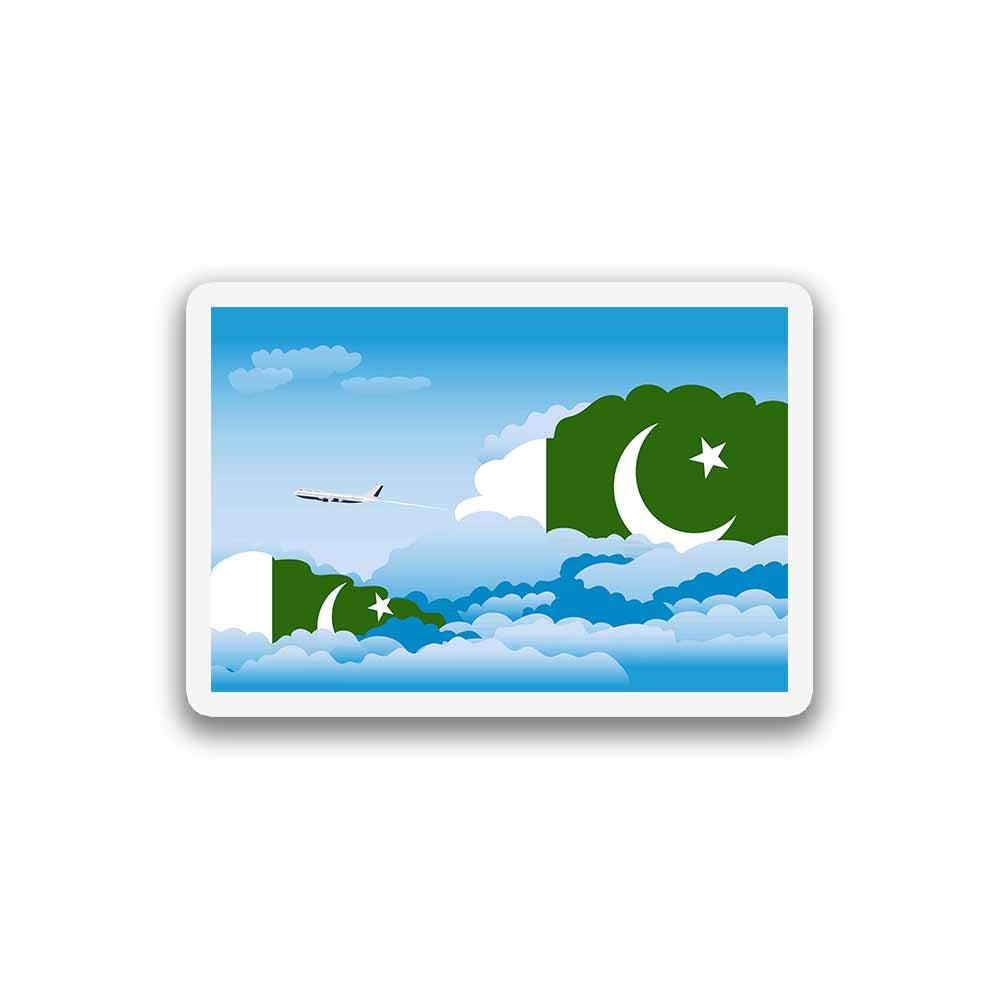 Pakistan Day Clouds Sticker