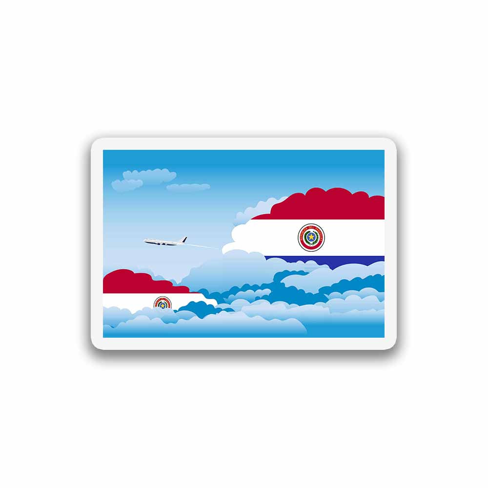 Paraguay Day Clouds Sticker