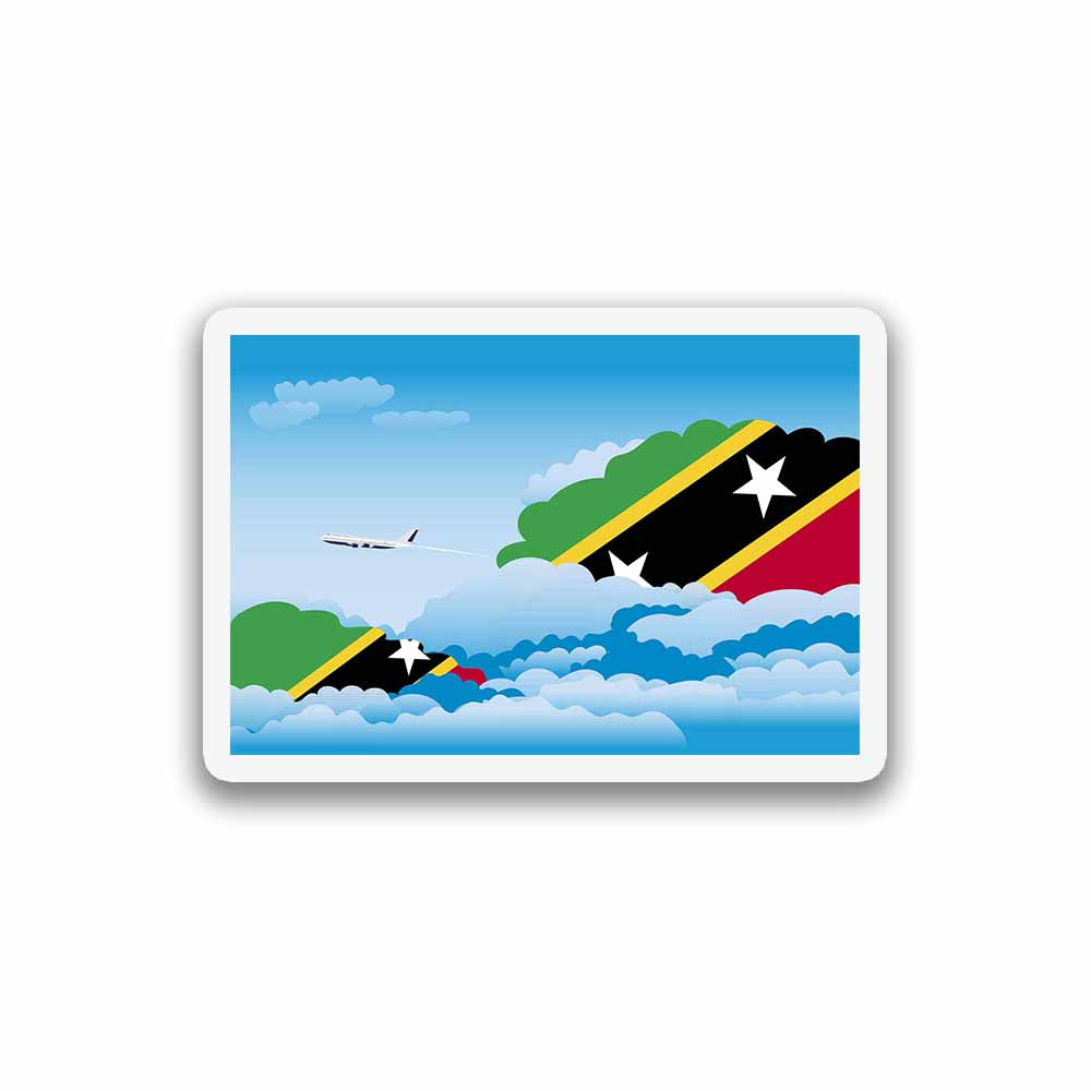 Saint Kitts and Nevis Day Clouds Sticker