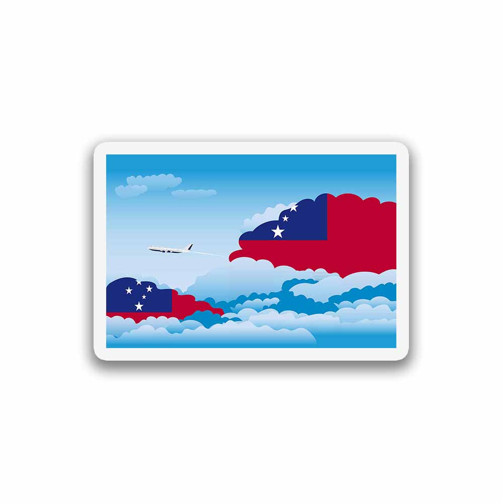 Samoa Day Clouds Sticker