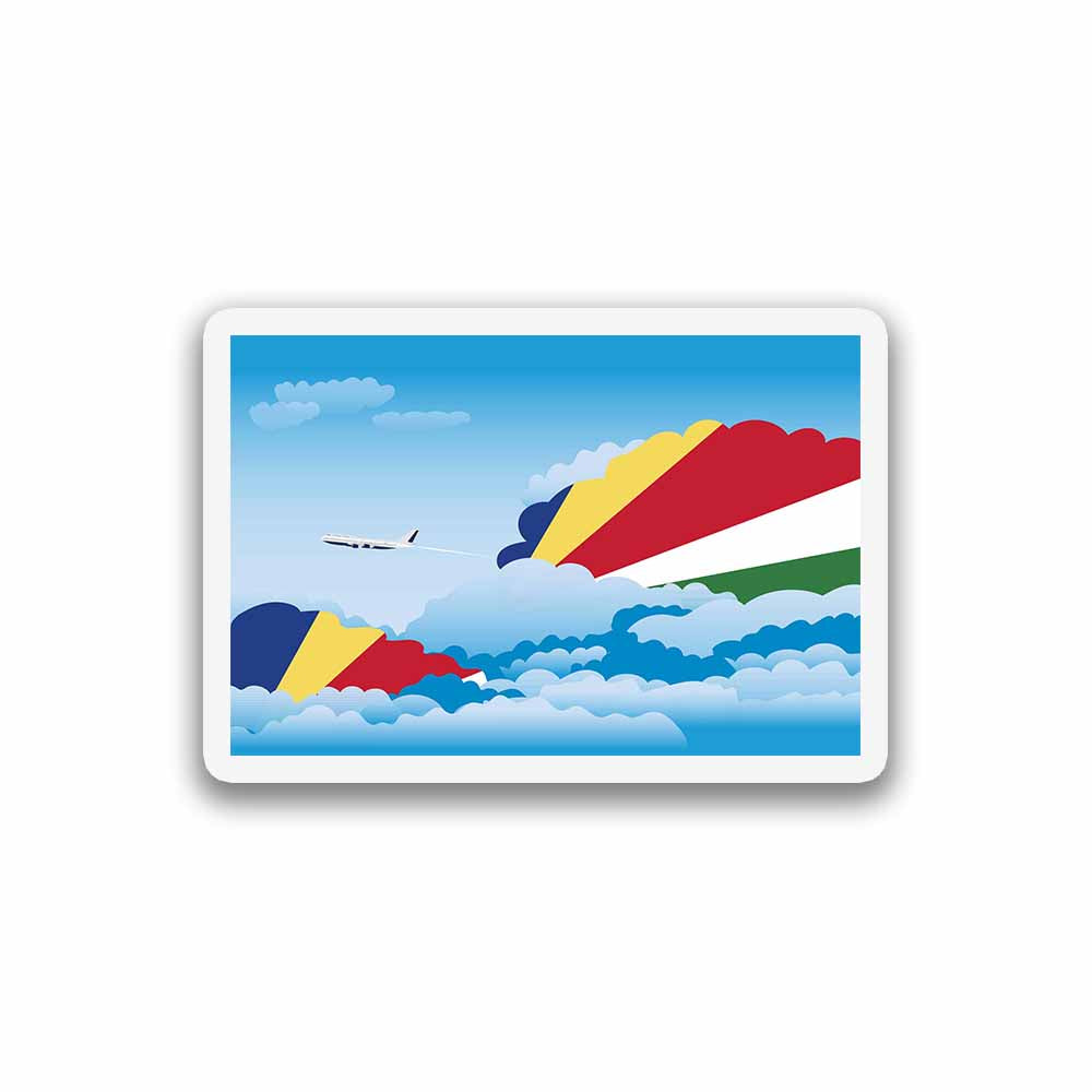 Seychelles Day Clouds Sticker