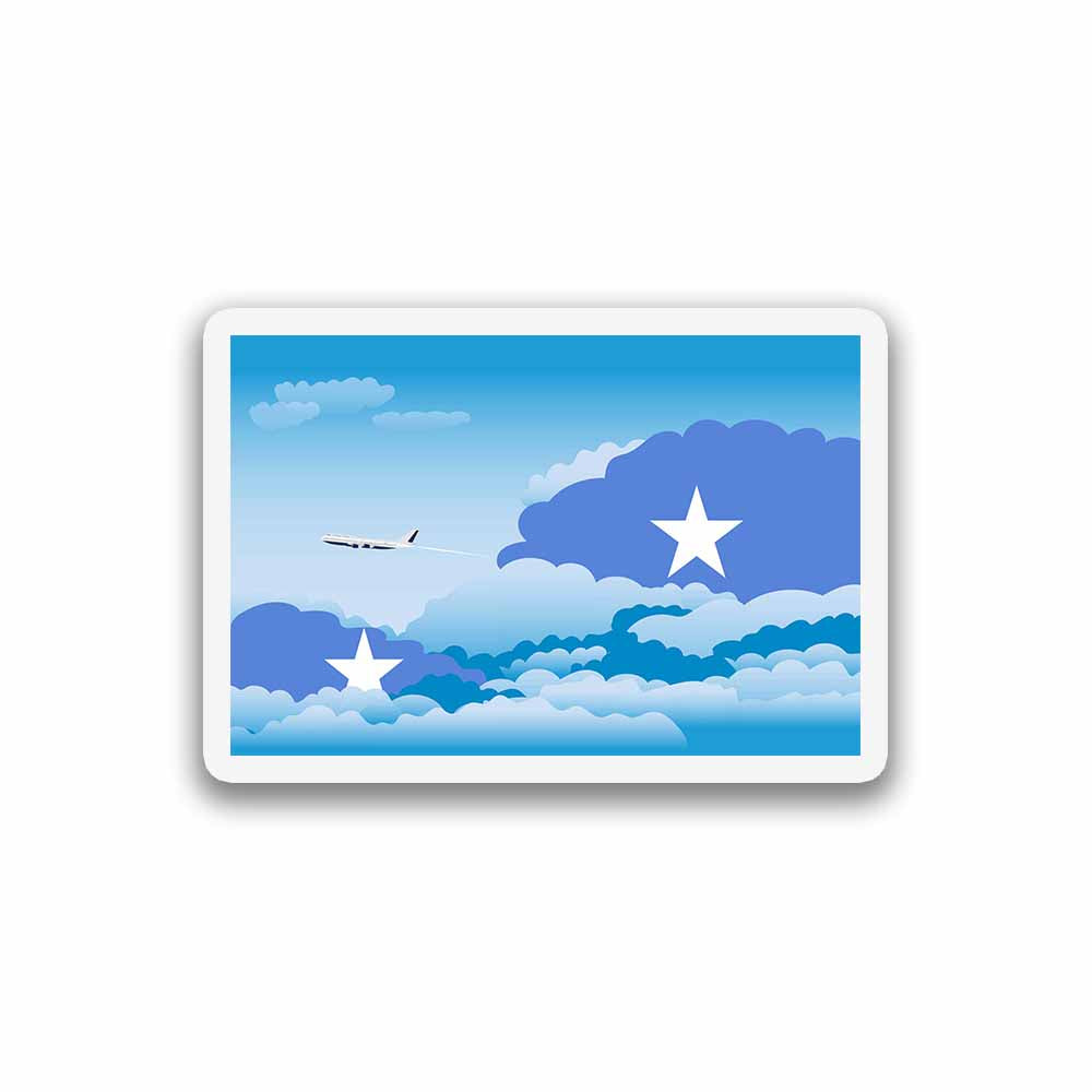 Somalia Day Clouds Sticker