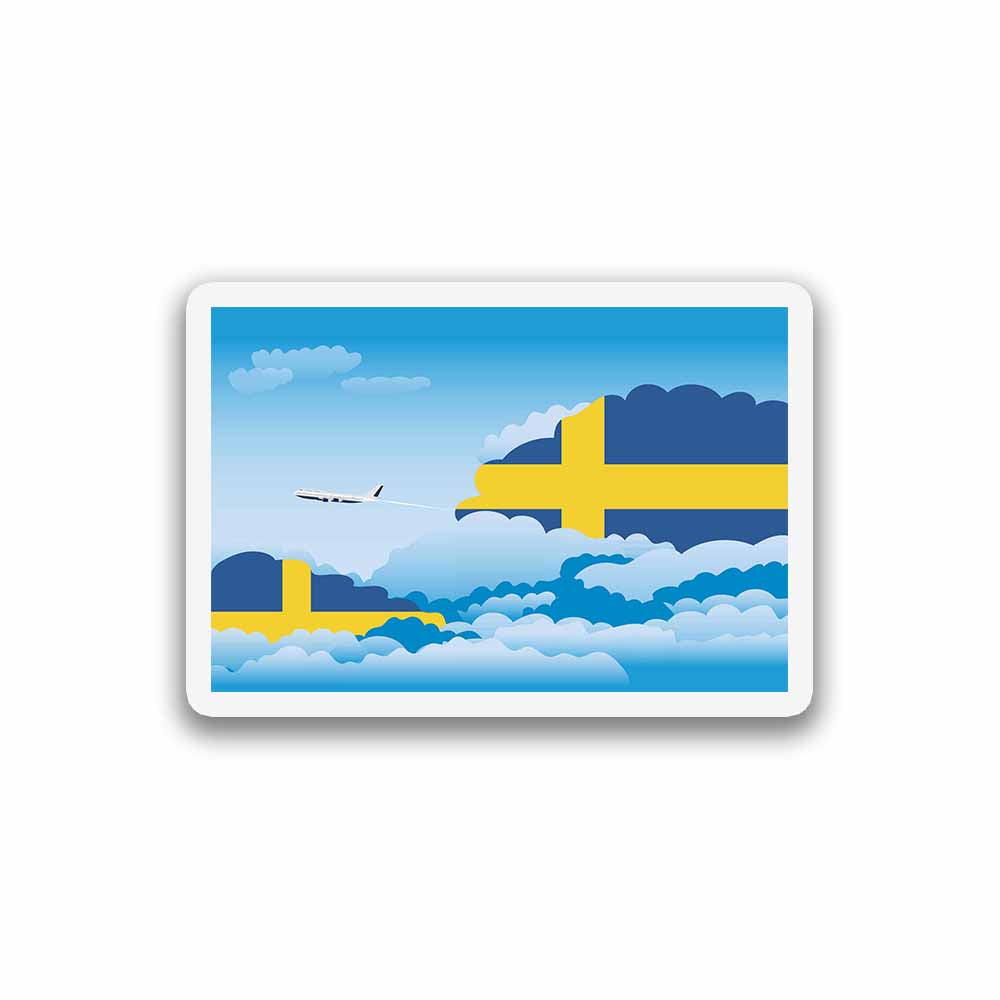 Sweden Day Clouds Sticker