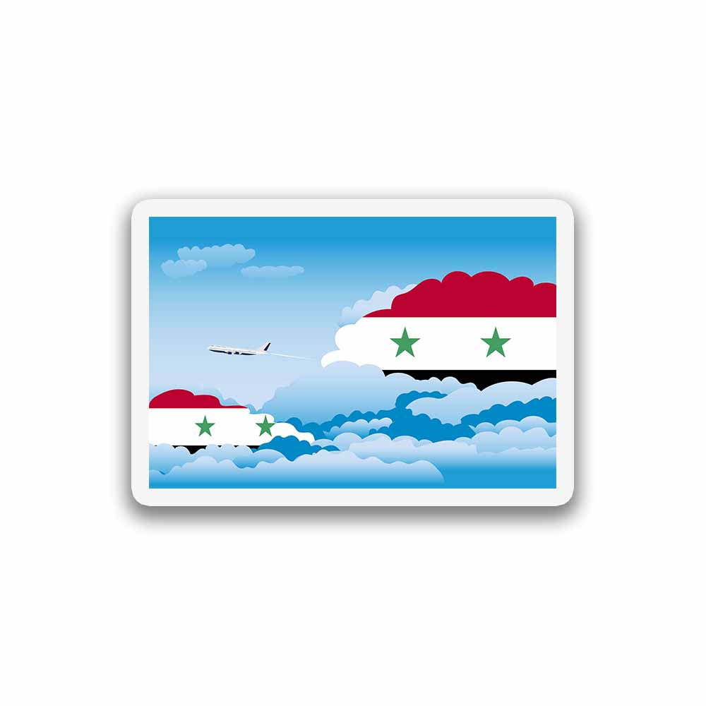 Syria Day Clouds Sticker