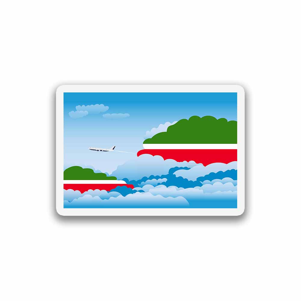 Tatarstan Day Clouds Sticker