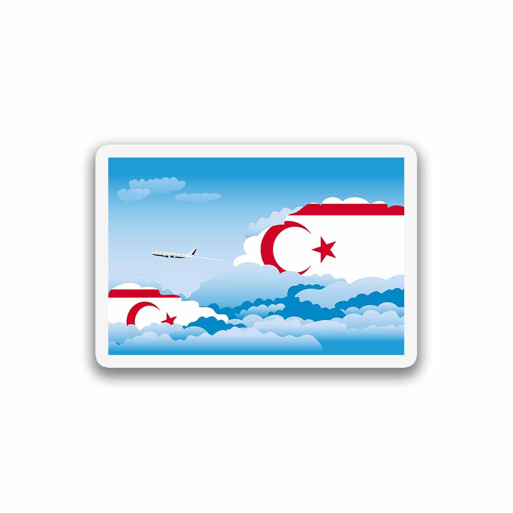 Turkish Republic of Northern Cyprus Day Clouds Sticker