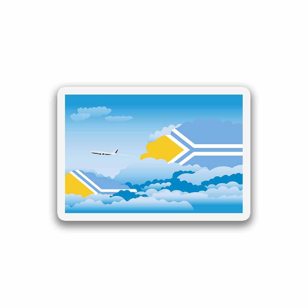 Tuva Day Clouds Sticker