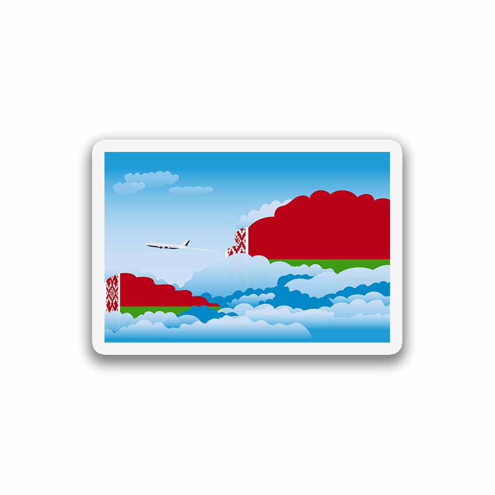 Belarus Day Clouds Sticker