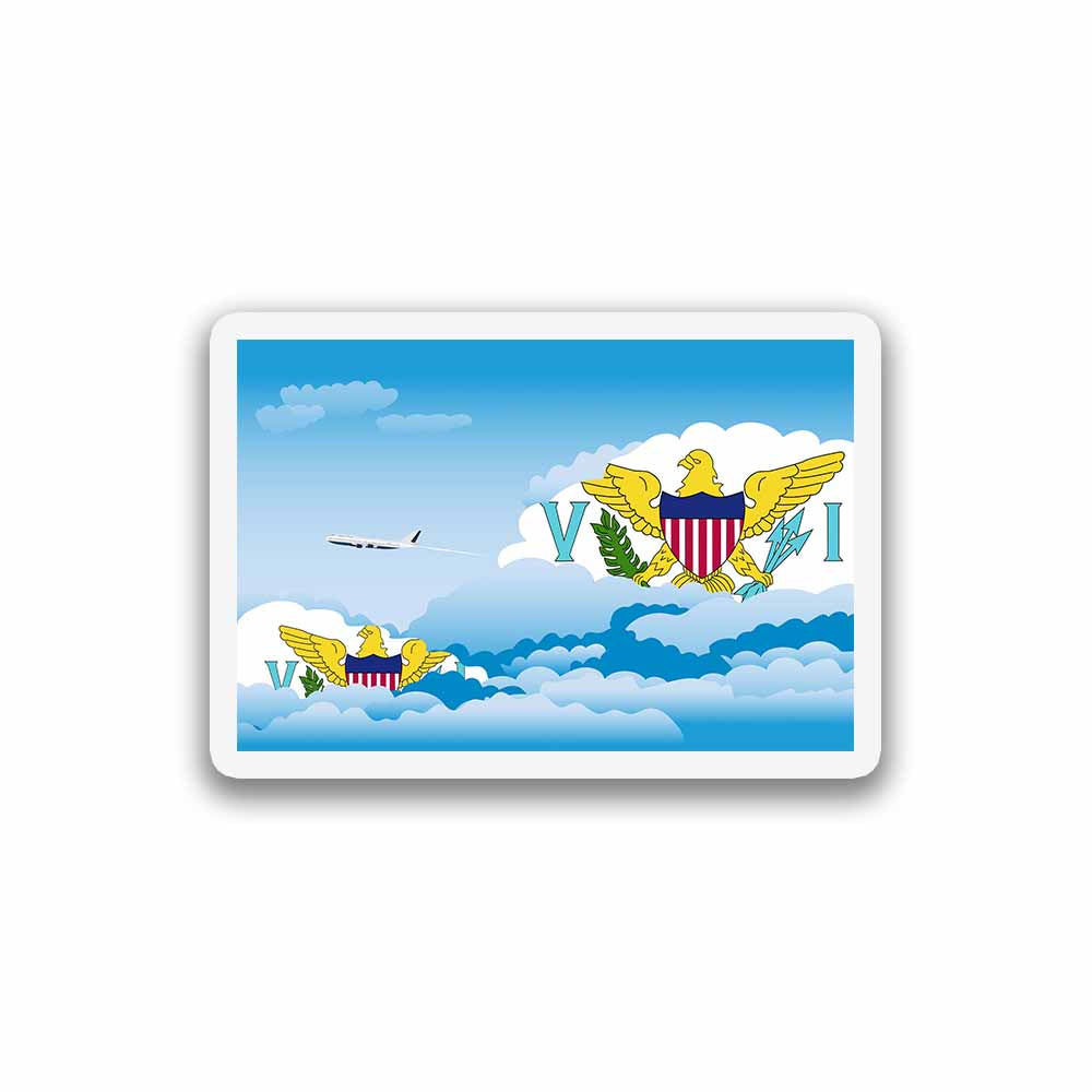 Virgin Islands  US Day Clouds Sticker