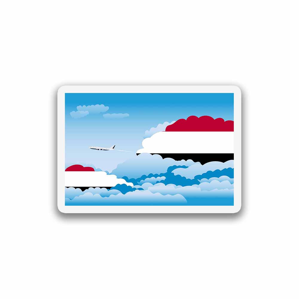 Yemen Day Clouds Sticker