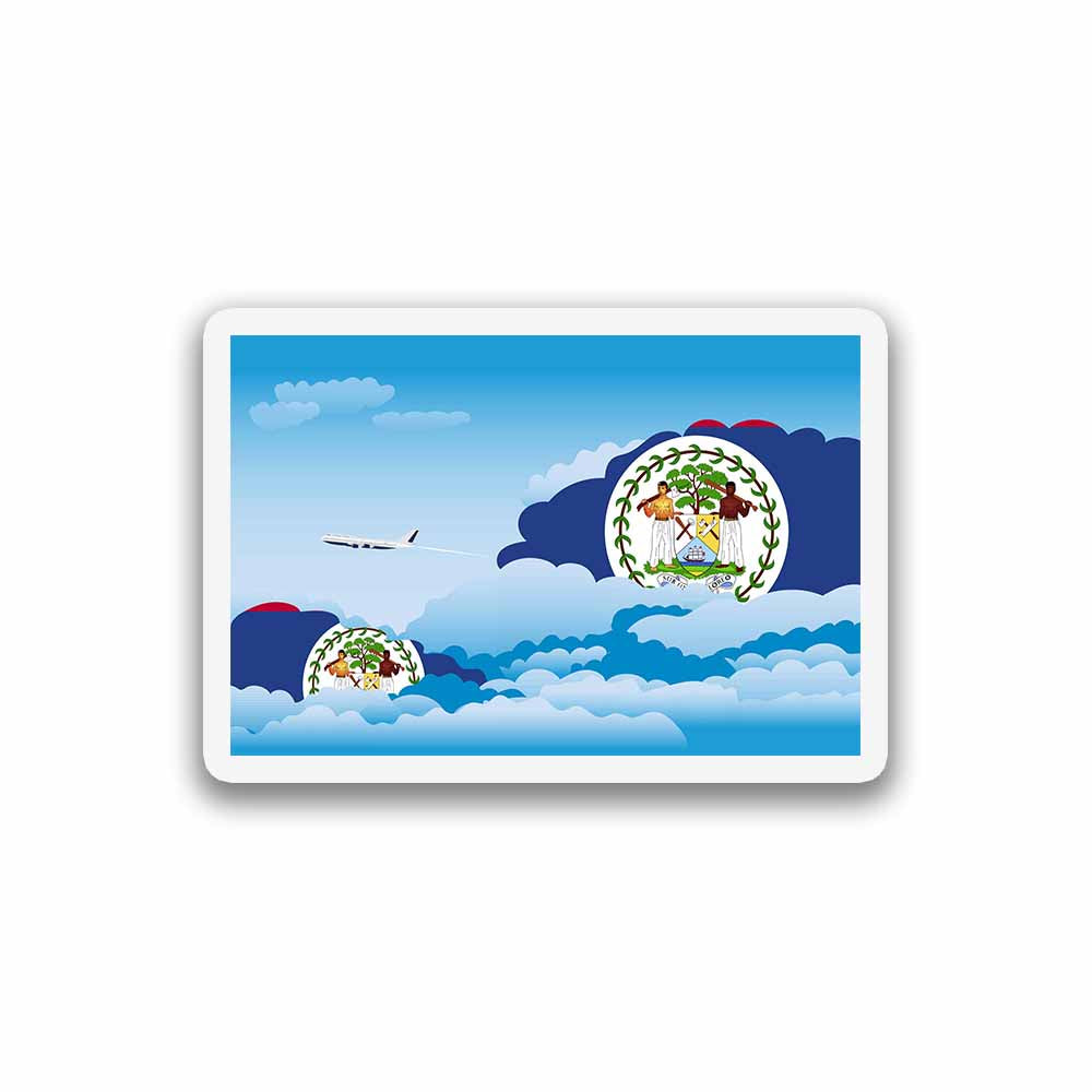 Belize Day Clouds Sticker
