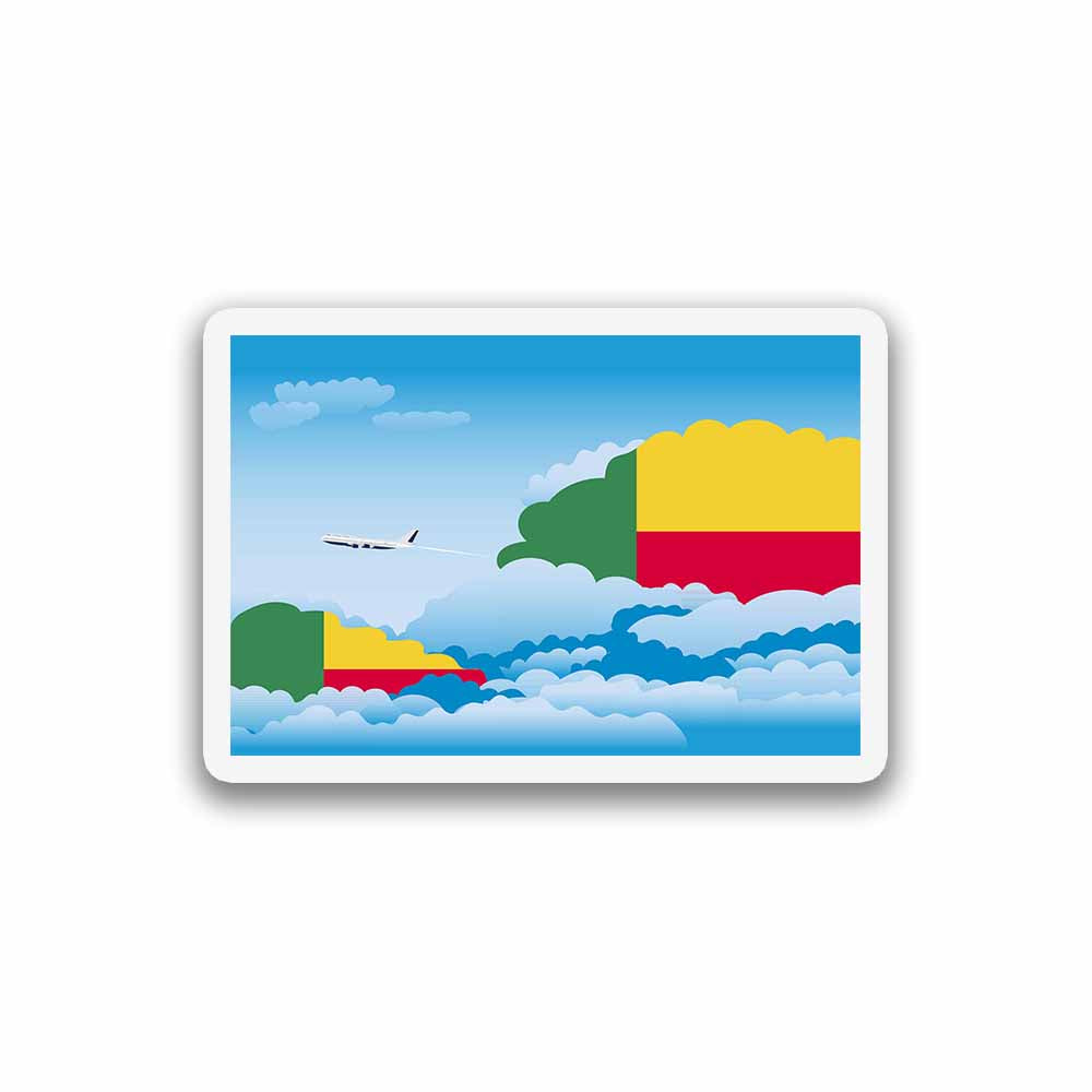 Benin Day Clouds Sticker