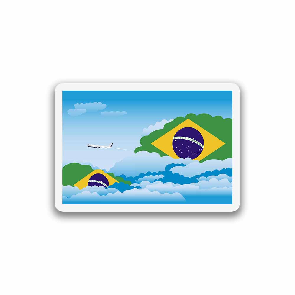 Brazil Day Clouds Sticker