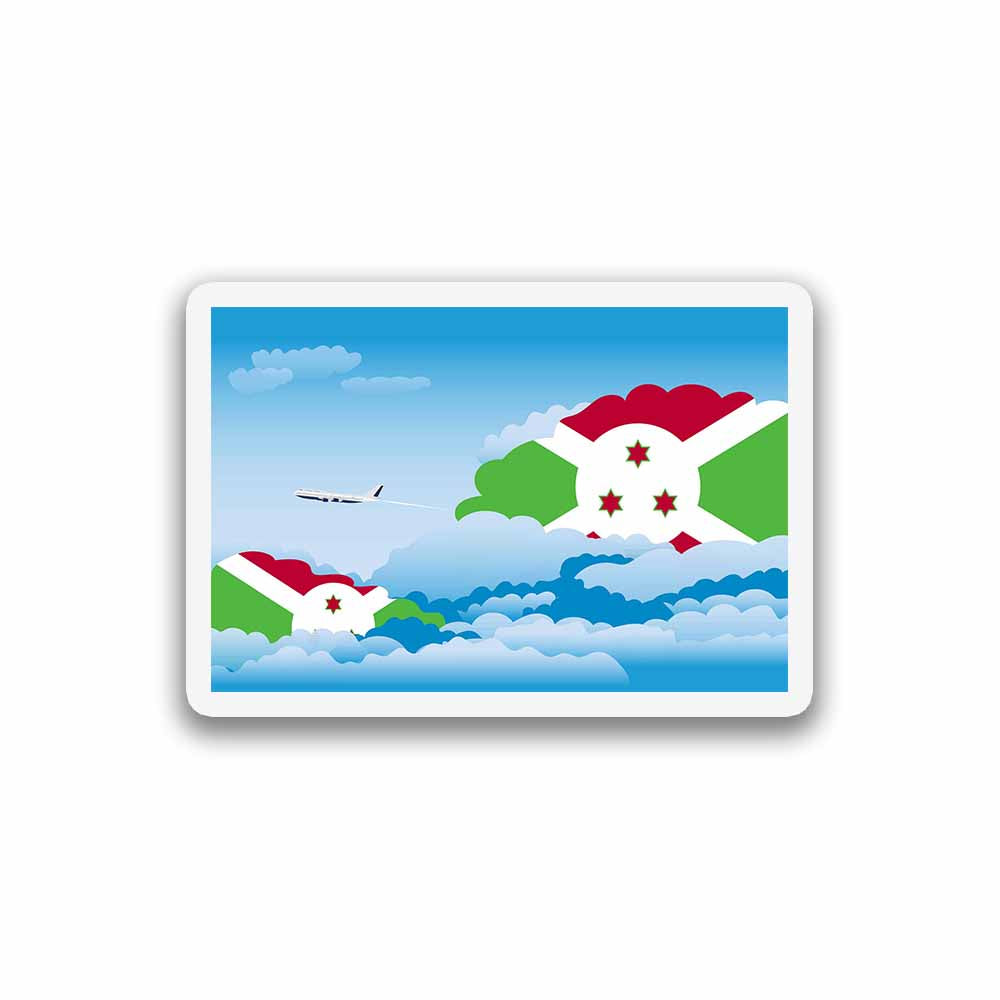 Burundi Day Clouds Sticker