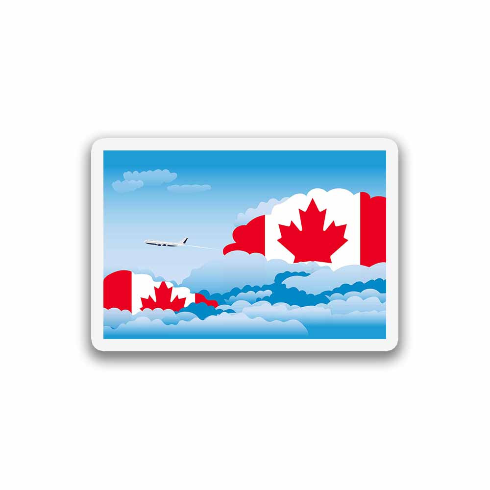 Canada Day Clouds Sticker