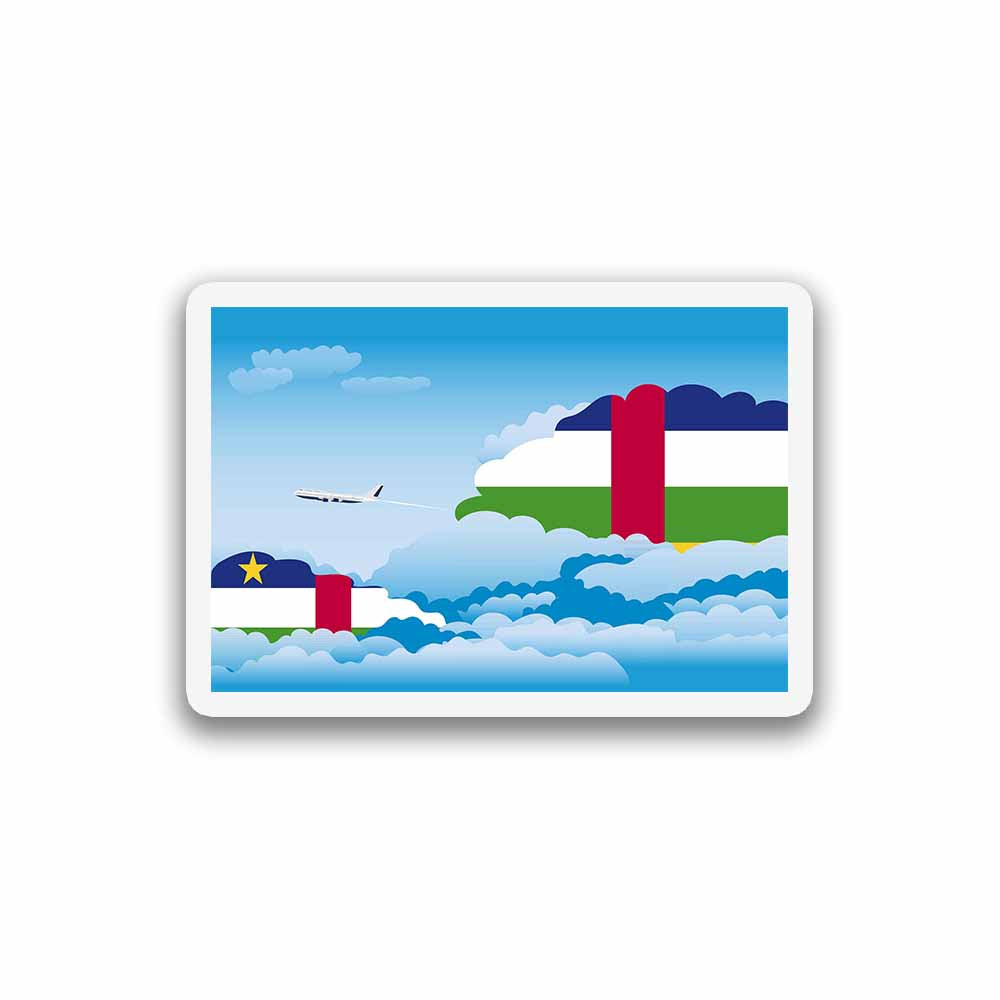 Central African Republic Day Clouds Sticker