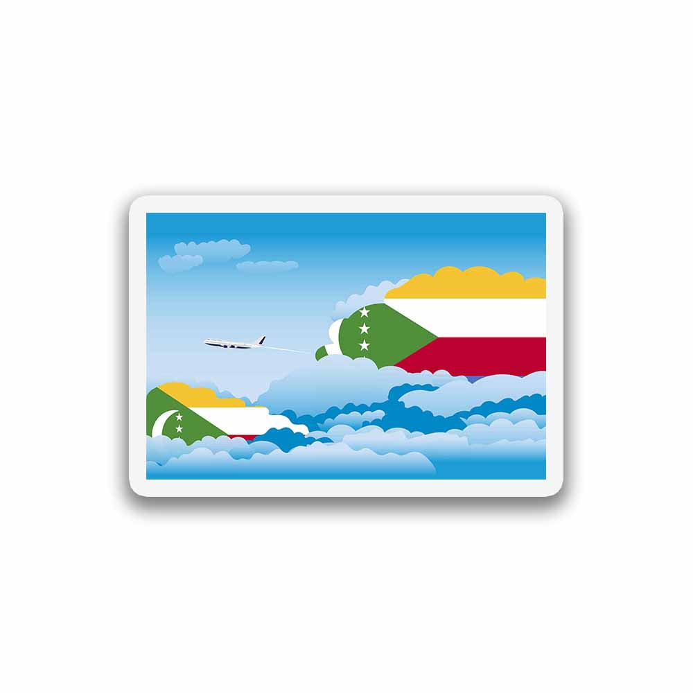 Comoros Day Clouds Sticker