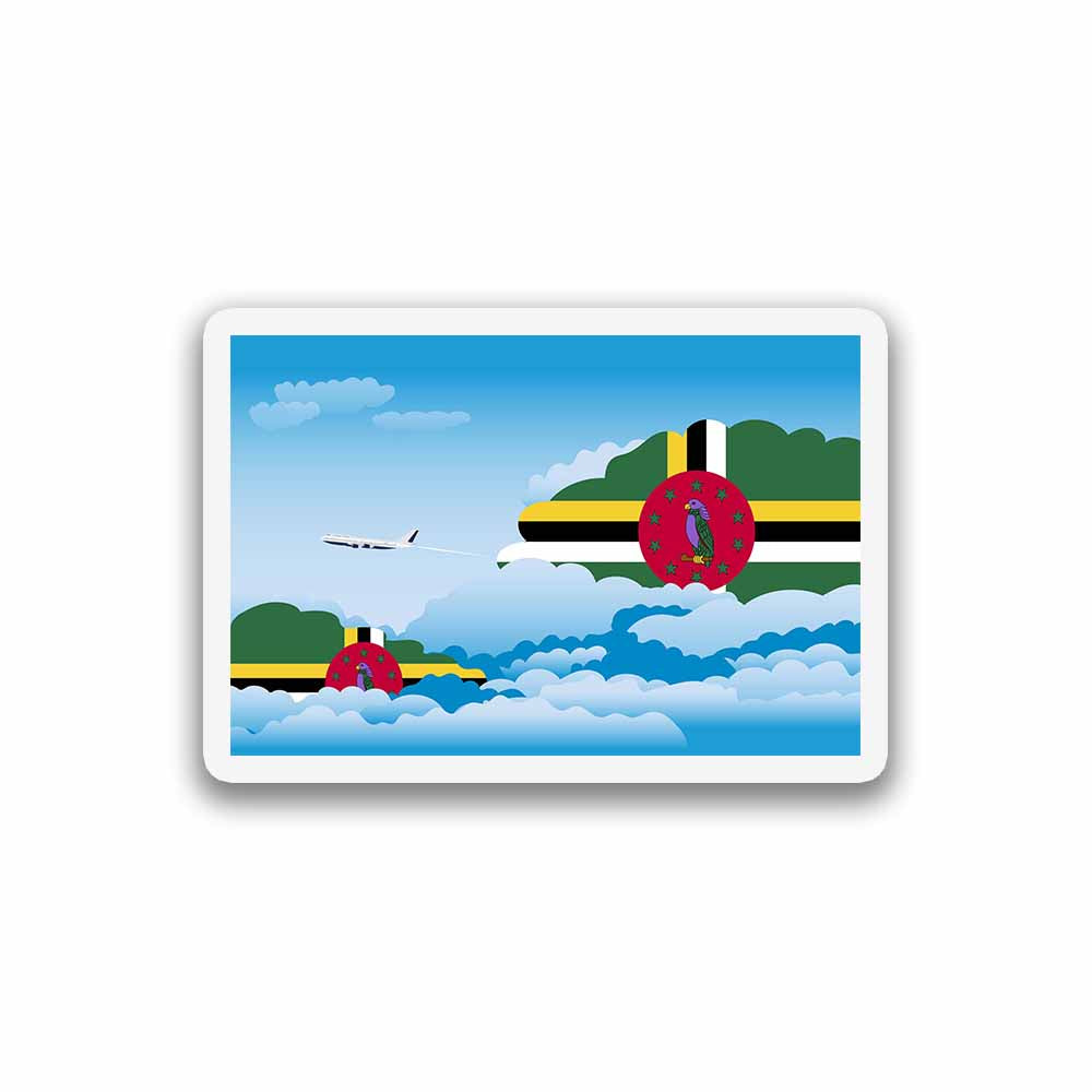 Dominica Day Clouds Sticker