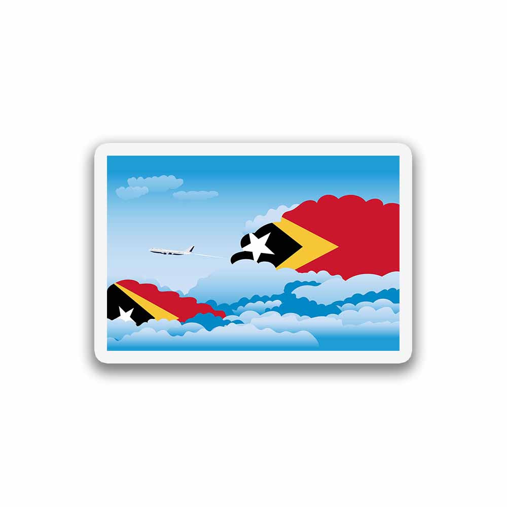 East Timor Day Clouds Sticker