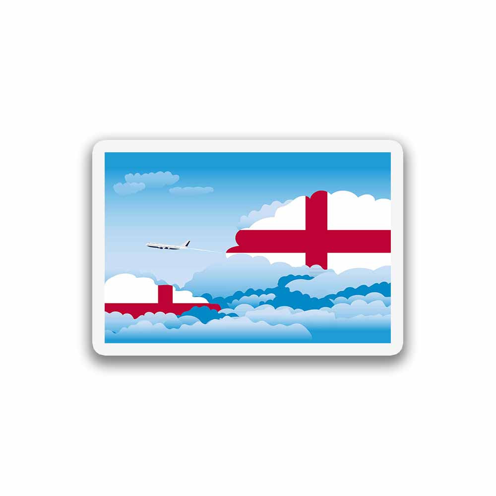 England Day Clouds Sticker