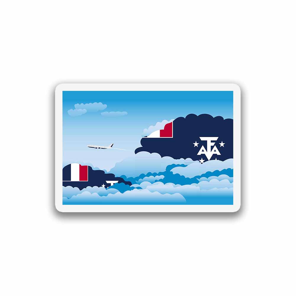 French Southern and Antarctic Lands Day Clouds Sticker