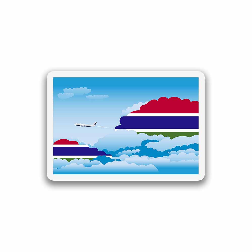 Gambia Day Clouds Sticker