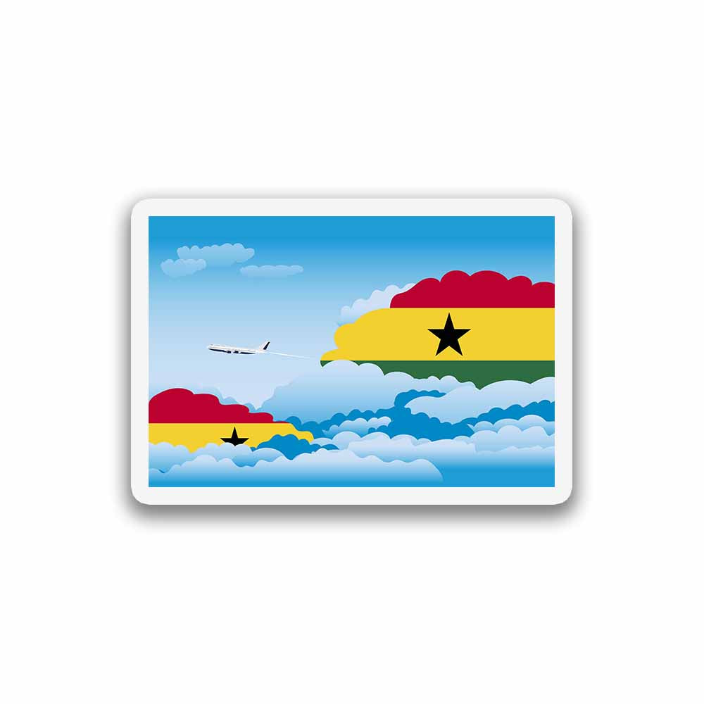 Ghana Day Clouds Sticker