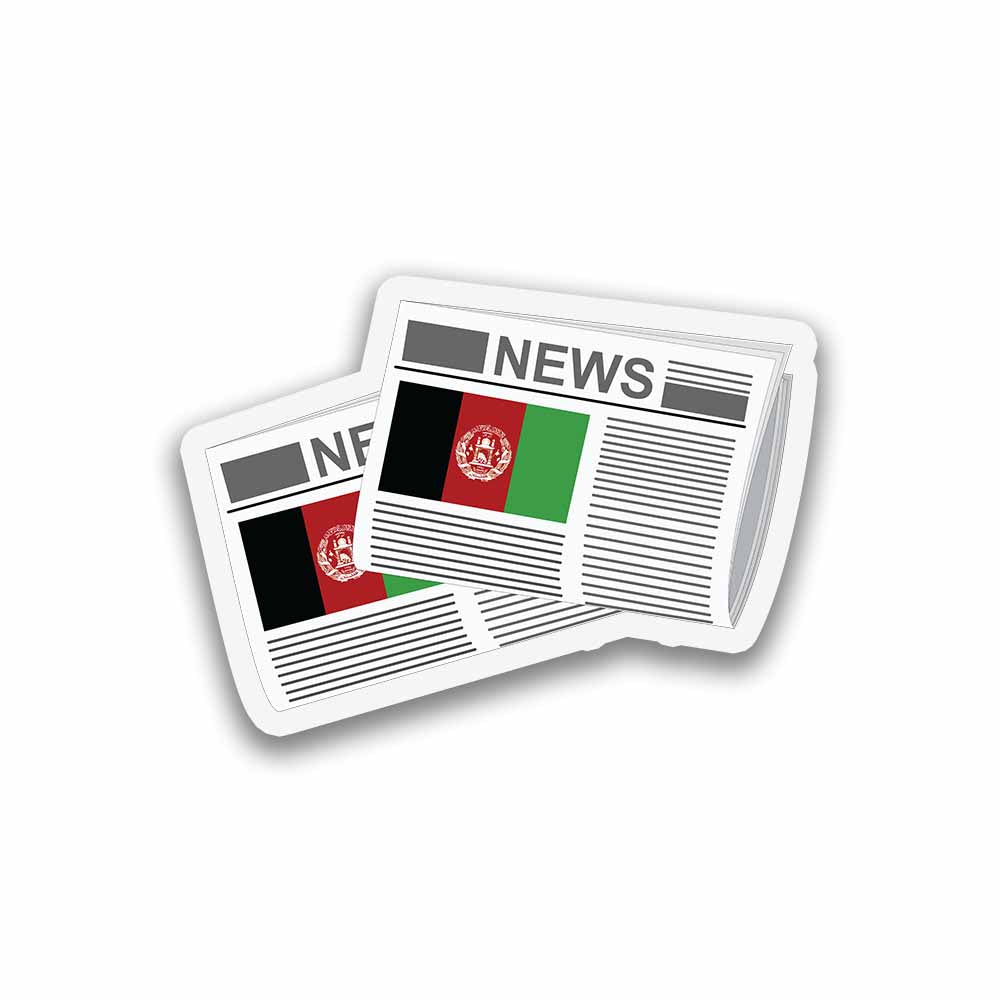 Afghanistan Newspapers Sticker