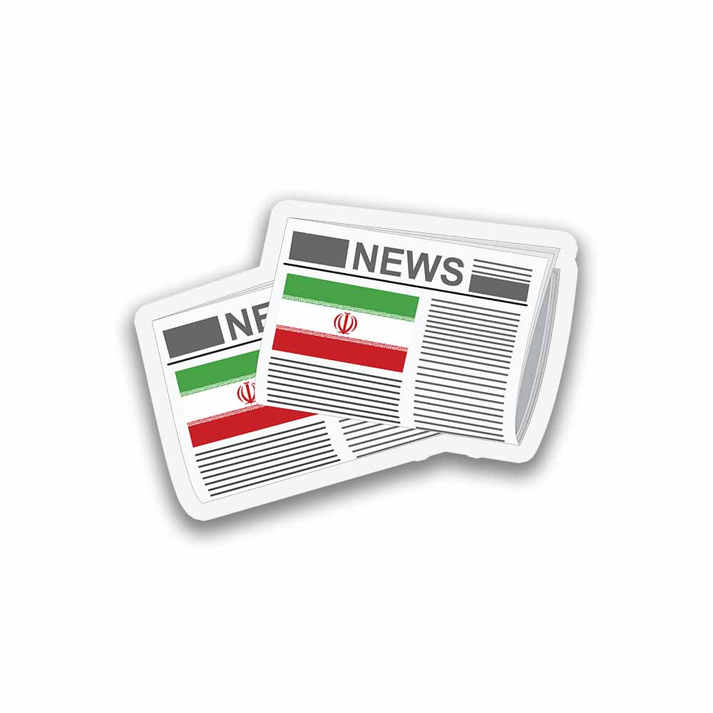 Iran 01 Newspapers Sticker