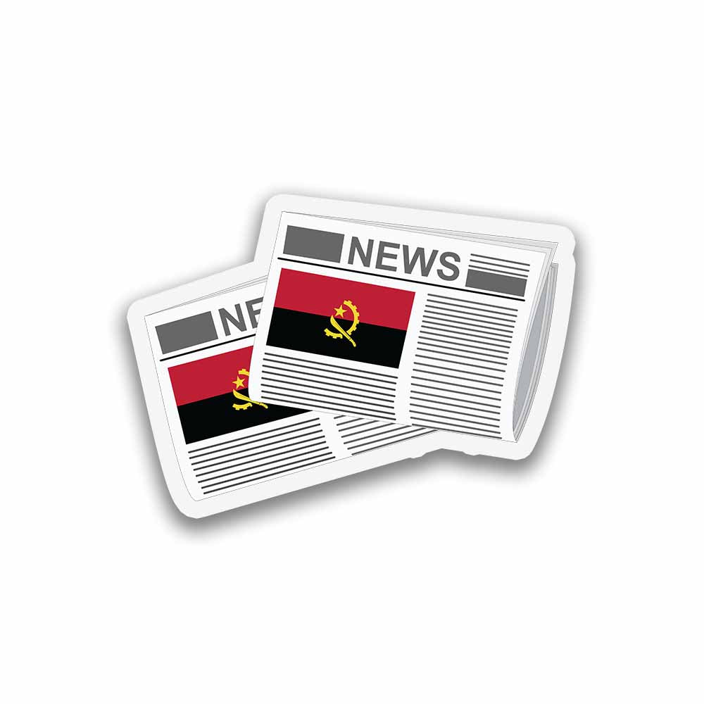 Angola Newspapers Sticker