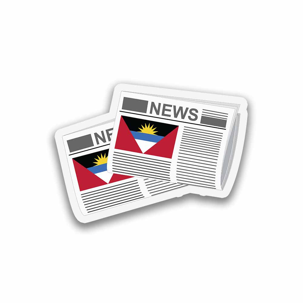 Antigua and Barbuda Newspapers Sticker