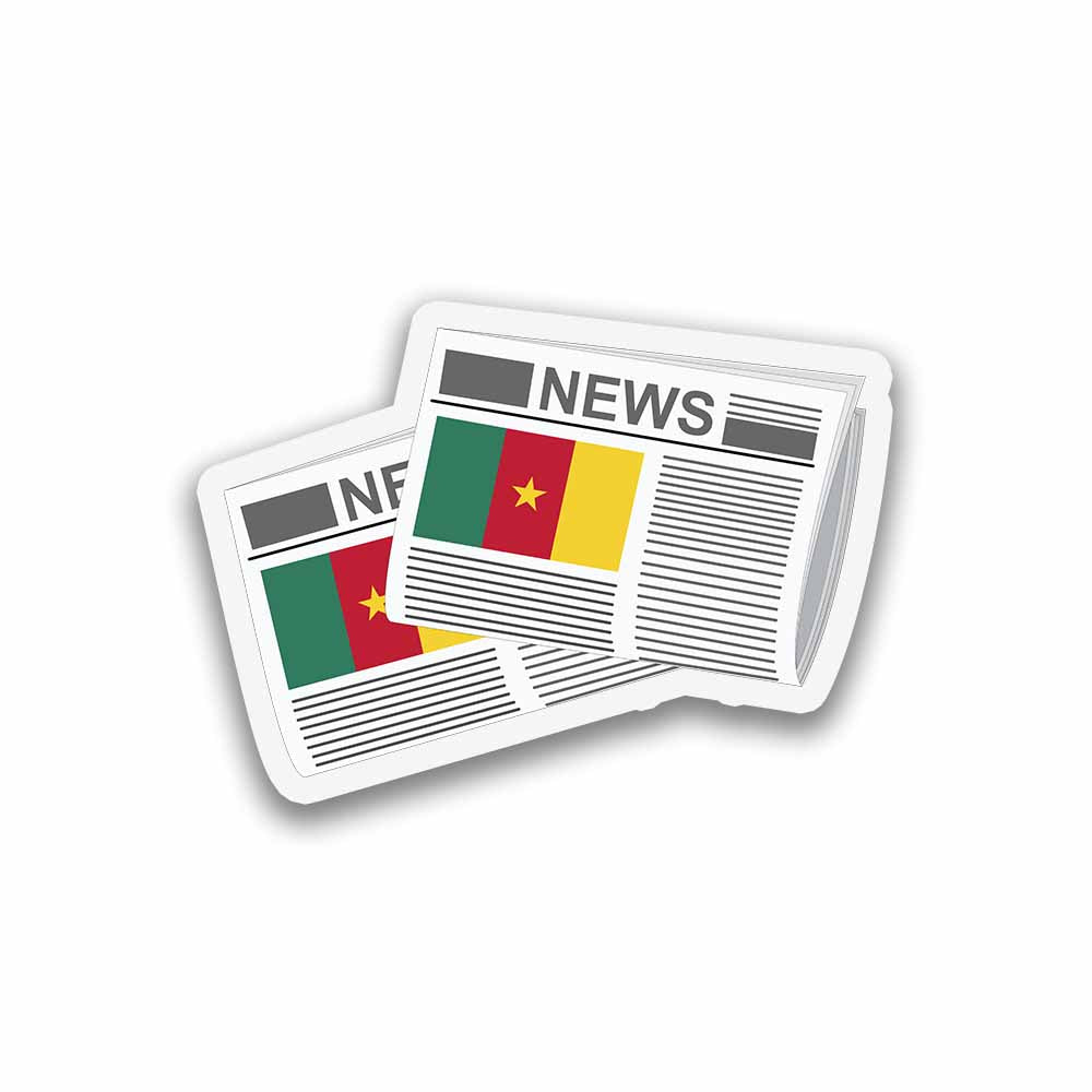 Cameroon Newspapers Sticker