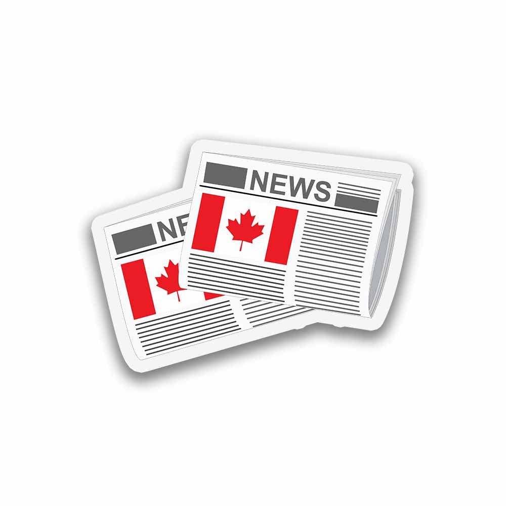 Canada Newspapers Sticker